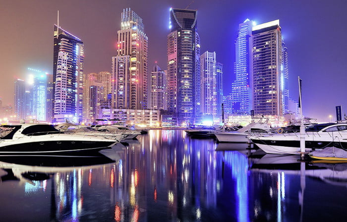 Ночной Дубай
