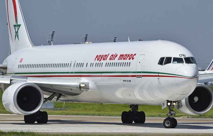 Самолет авиакомпании Royal Air Maroc